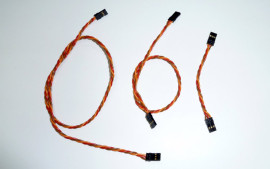 Patch cable 3 x AWG22, 3 pieces