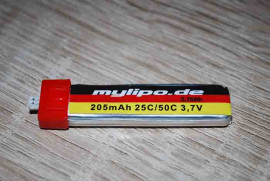 Lipo 205mAh 3,7V 25C/50C msr / Nano CPX + QX