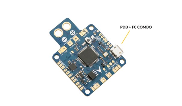 Power Distribution Board (PDB) and Flight Controller (FC) Board All in one (AIO)