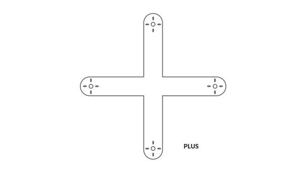 FPV Frame with Plus Configuration