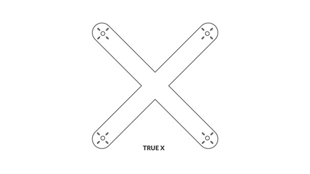 FPV Frame with True X Configuration