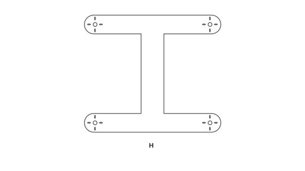 FPV Frame with H Configuration