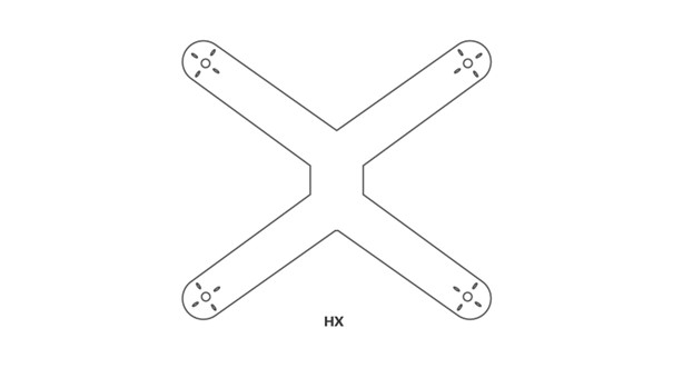 FPV Frame with HX Configuration