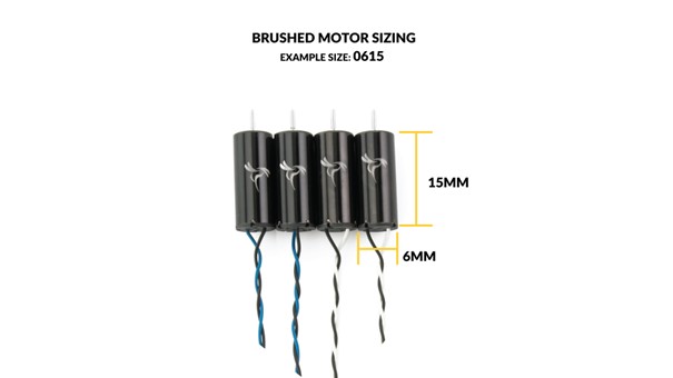 How a brushed motor size is determined